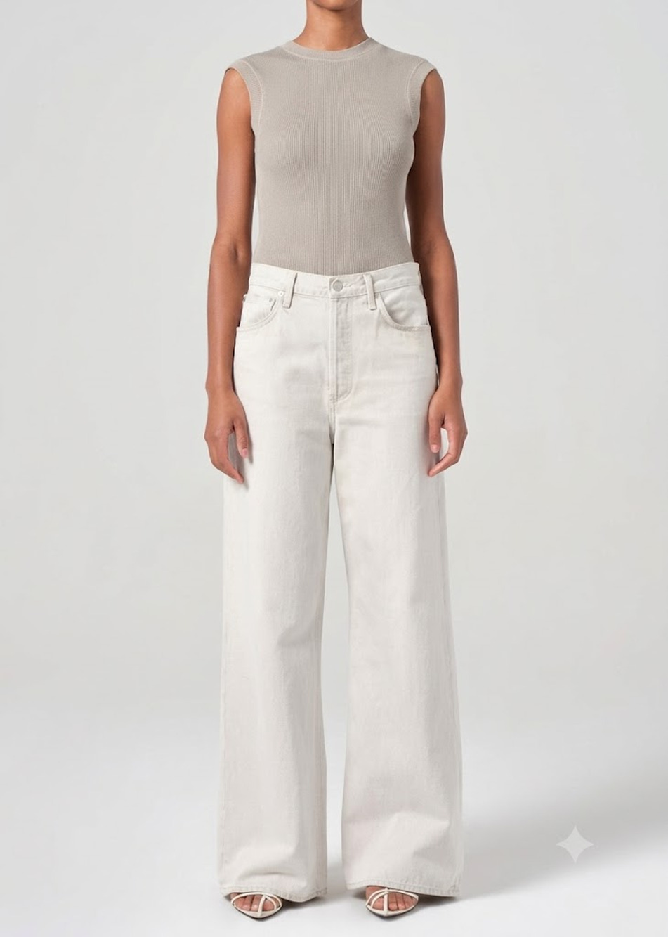 AGOLDE Dame High Rise Wide Leg Jeans - Fortune Cookie Size 30 NWT D0092